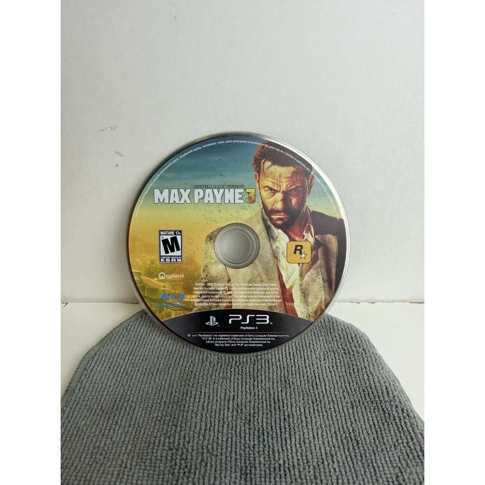 Max Payne 3 (Sony PlayStation 3, 2012)  - disc only